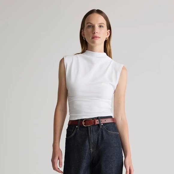 Anthropologie Tops - Anthropologie Maeve white Sleeveless Top